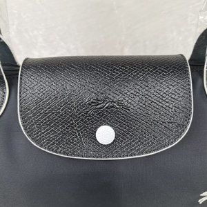 NWT Longchamp Le Pliage Nylon Large Tote Shoulder Bag Travel Bag In Black